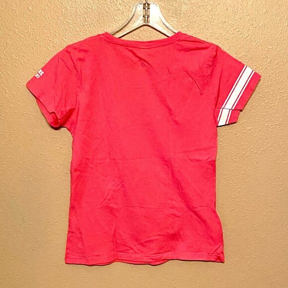 HYP Vintage Hooters Ft Myers Football Tee Go For 2 Hot Pink Stretch Size L - Picture 2 of 5